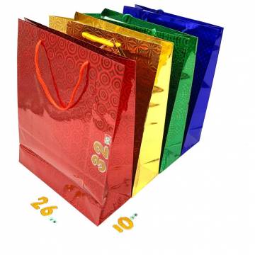 Metallic Paper Bag  M (Bundle of 12)