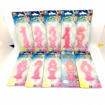 Number Candle (PINK)